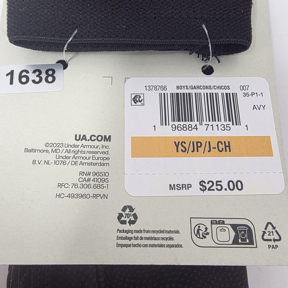 Under Armour UA Clean Up Youth Baseball Batting Gloves YS Black 4 Way Stretch - Picture 5 of 5